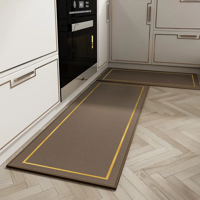 

Modern Water and Oil Absorption Kitchen Mat, Kitchen Floor Rugs, Long Size Carpets, Thick, Anti-slip Doormat, Home Hallway