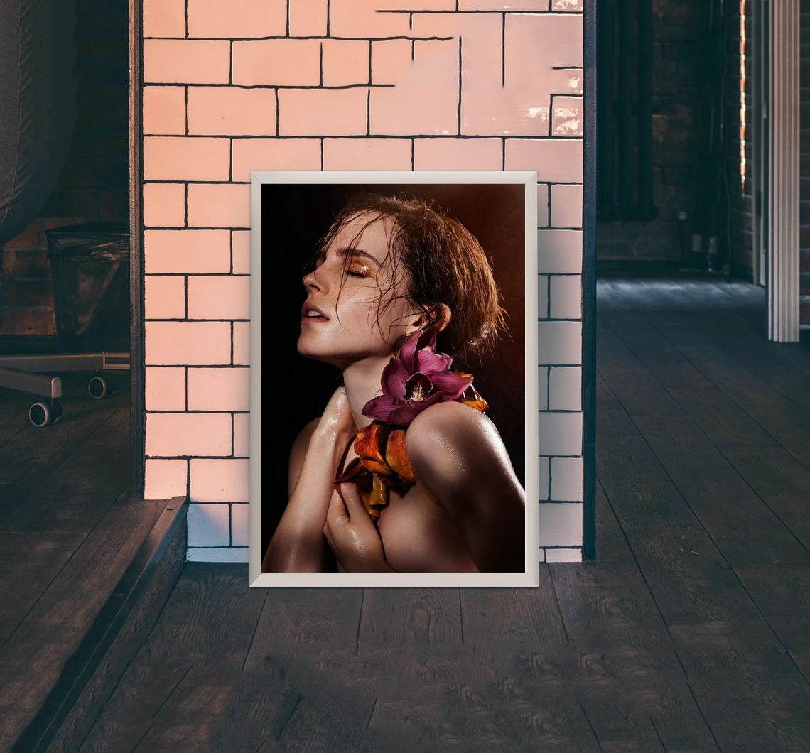 إيما واتسون ملصق قماش طباعة ديكور المنزل طلاء جدران (بدون إطار) #3