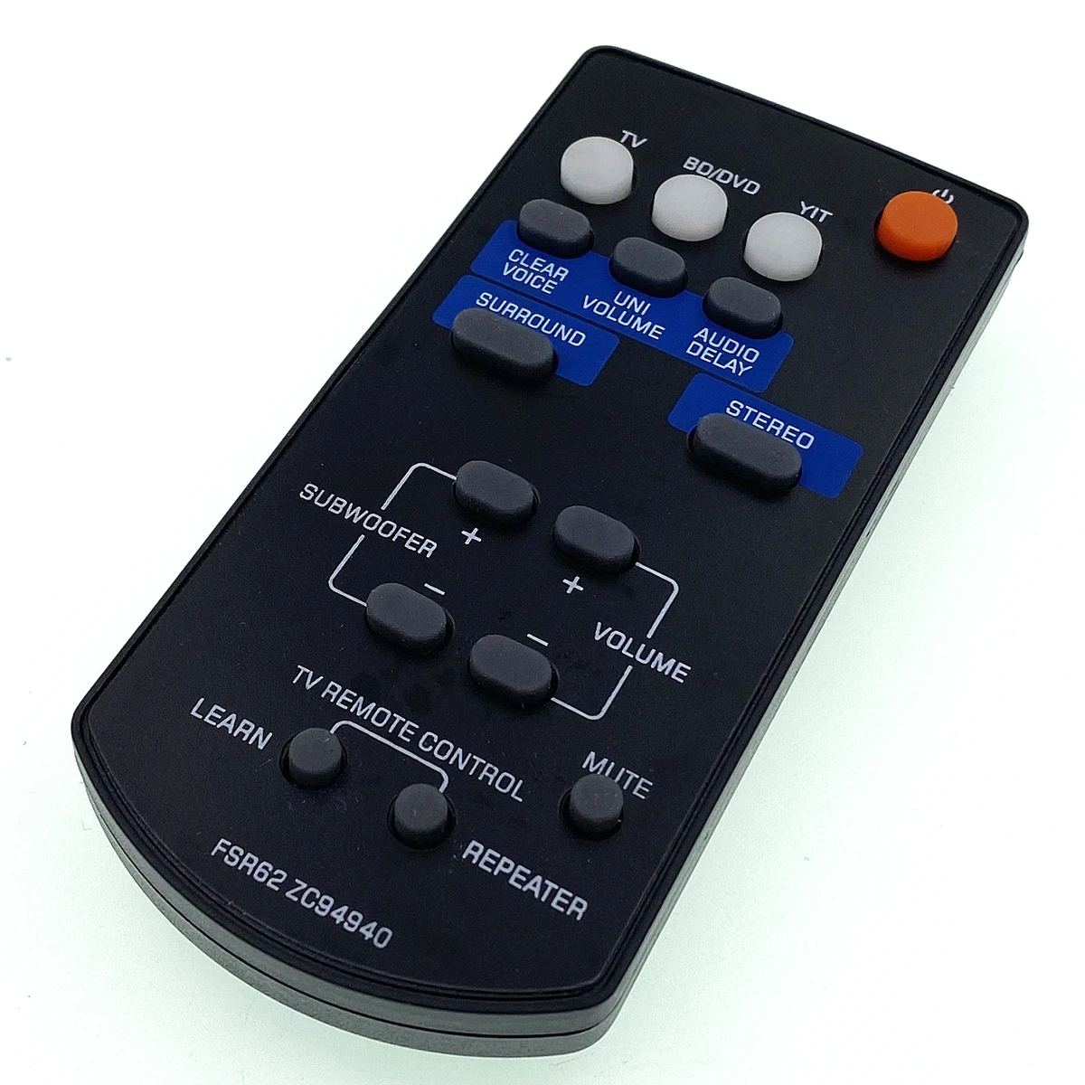 ZC94940 FSR62ควบคุมระยะไกลใหม่เหมาะสำหรับแถบเสียงยามาฮ่า YAS-201 YAS-CU201 YAS-201BL