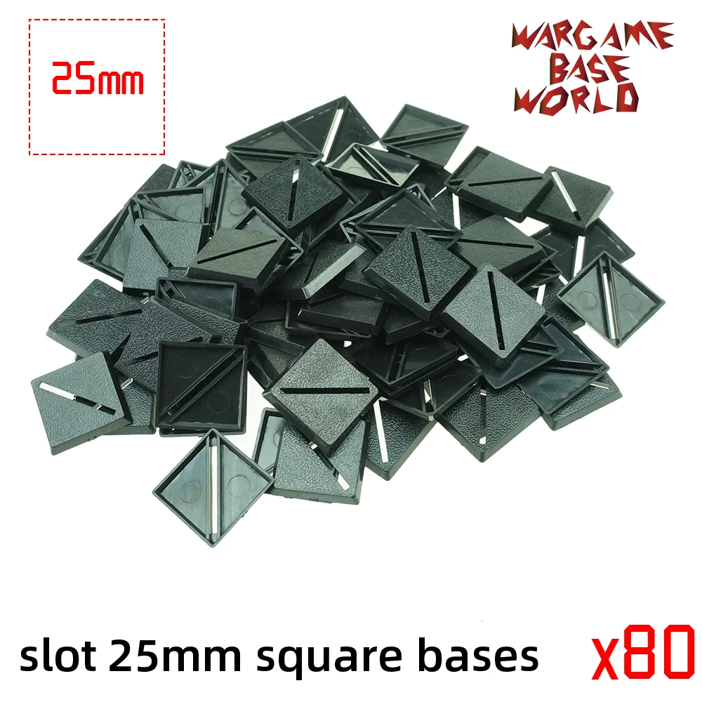 Base de wargame world - slot 25mm bases cuadradas