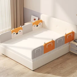 Baby Bed Bumper Pasgeboren Bed Hek Verstelbare Bed Barrière Hek Zachte Nachtkastje Baffle Veiligheid Vangrail Home Box Bed Crib Rail