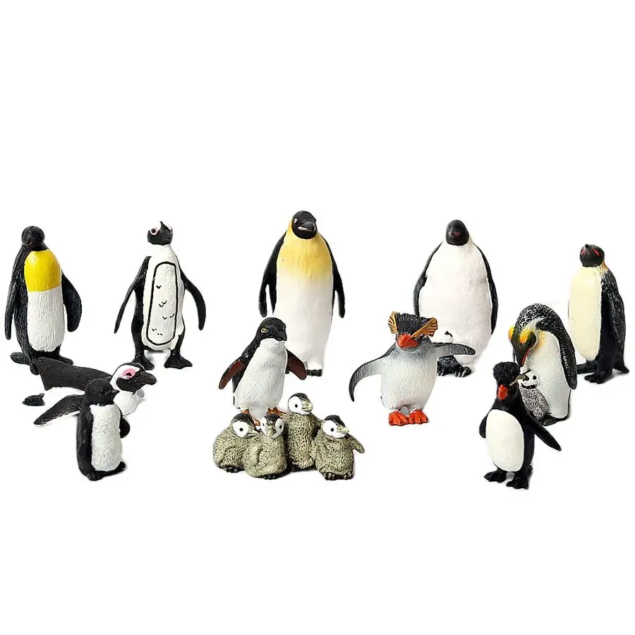 Realistische Pinguin-Sammlung figuren polares arktisches Tiermodell verschiedene Arten von Pinguin-Weihnachts geburtstags geschenk für Kind