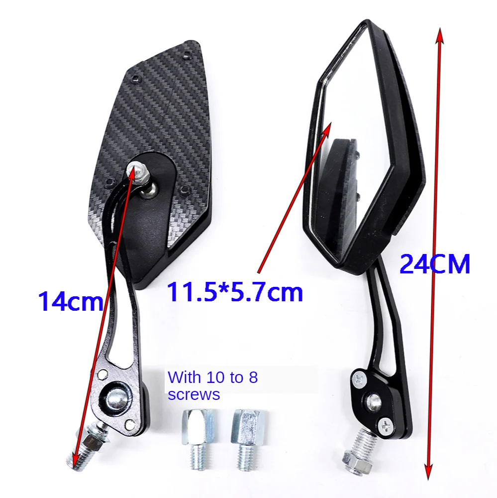 10MM 8MM general purpose positive clockwise for Electric vehicle Motorbike Outside Rear View Left & Right Side View Mirrors