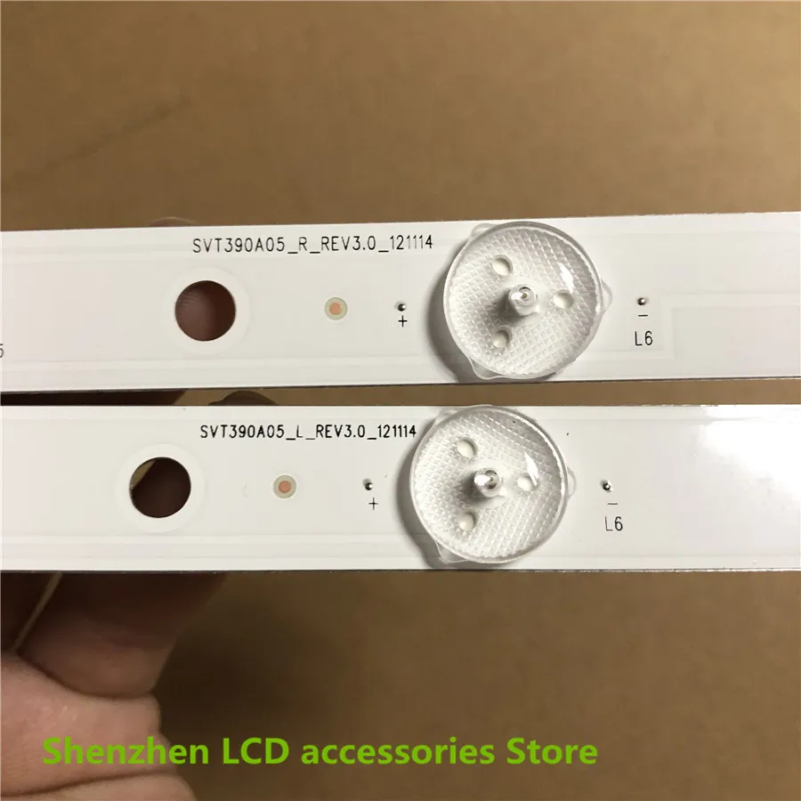 8 шт./лот светодиодный подсветка для 39L4353D 39L2333D 39 "светодиодный ТВ SVT390A12_L_REV1.0_130314 SVT390A12_R_REV1.0_130314 100% новый