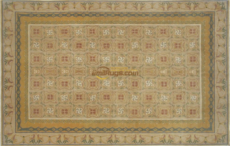 large living room rugs savonnerie carpets wool area rug carpet beige China hand knotted wool rugs