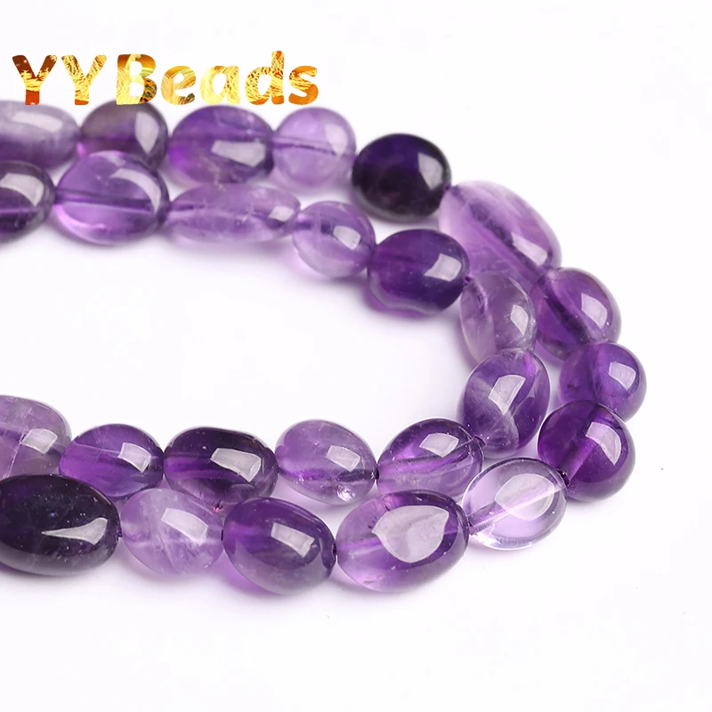 8x10mm Natural Amethysts Irregular Purple Crystal Beads Loose Charms Beads For Jewelry Making DIY Bracelet For Women Accessories