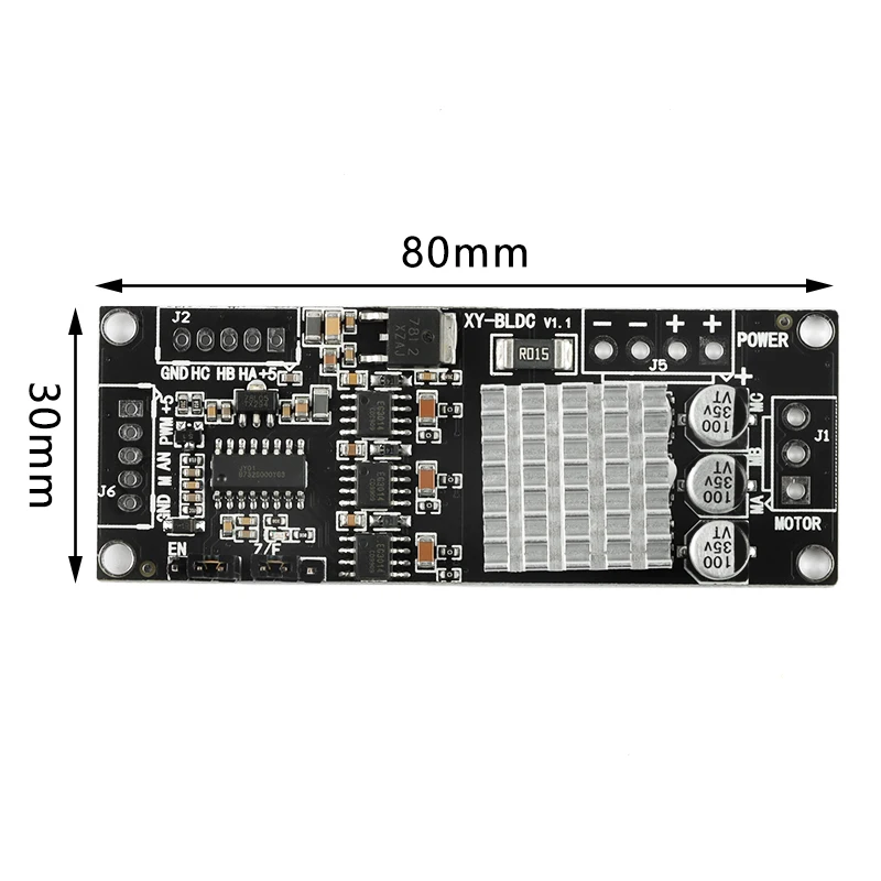 Cc 12V-Driver senza spazzola di 30V 200W 10KHz PWM del bordo di azionamento del motore del modulo di controllo del motore di XY-BLDC cc senza