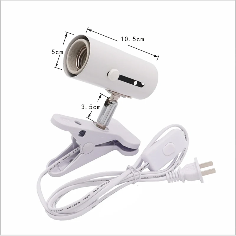 Bombilla de calor UVA para reptiles y tortugas, soporte de luz de calefacción, Clip de 360 grados, lámpara de calor para reptiles, anfibios y aves,