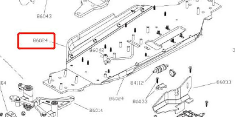 Original OFNA/HOBAO RACING 86024 Side Guard For HYPER 1/8 ST PRO/RTR TRUGGY