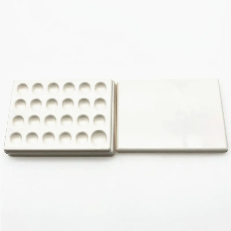 Dental lab Mixing Watering Moisturizing plate 24 Slot Palette with cover Dental laboratory materials