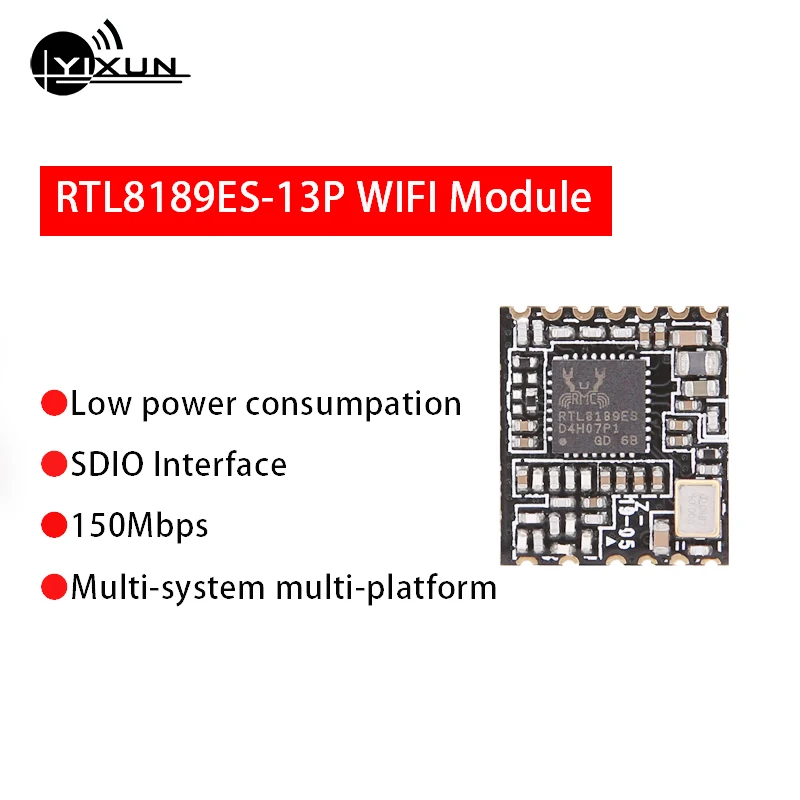 

RTL8189ES-13P 2.4GHz wifi wireless module RTL8189ES SDIO interface low power consumpation 150Mbps transfer data IEEE802.11 b/g/n