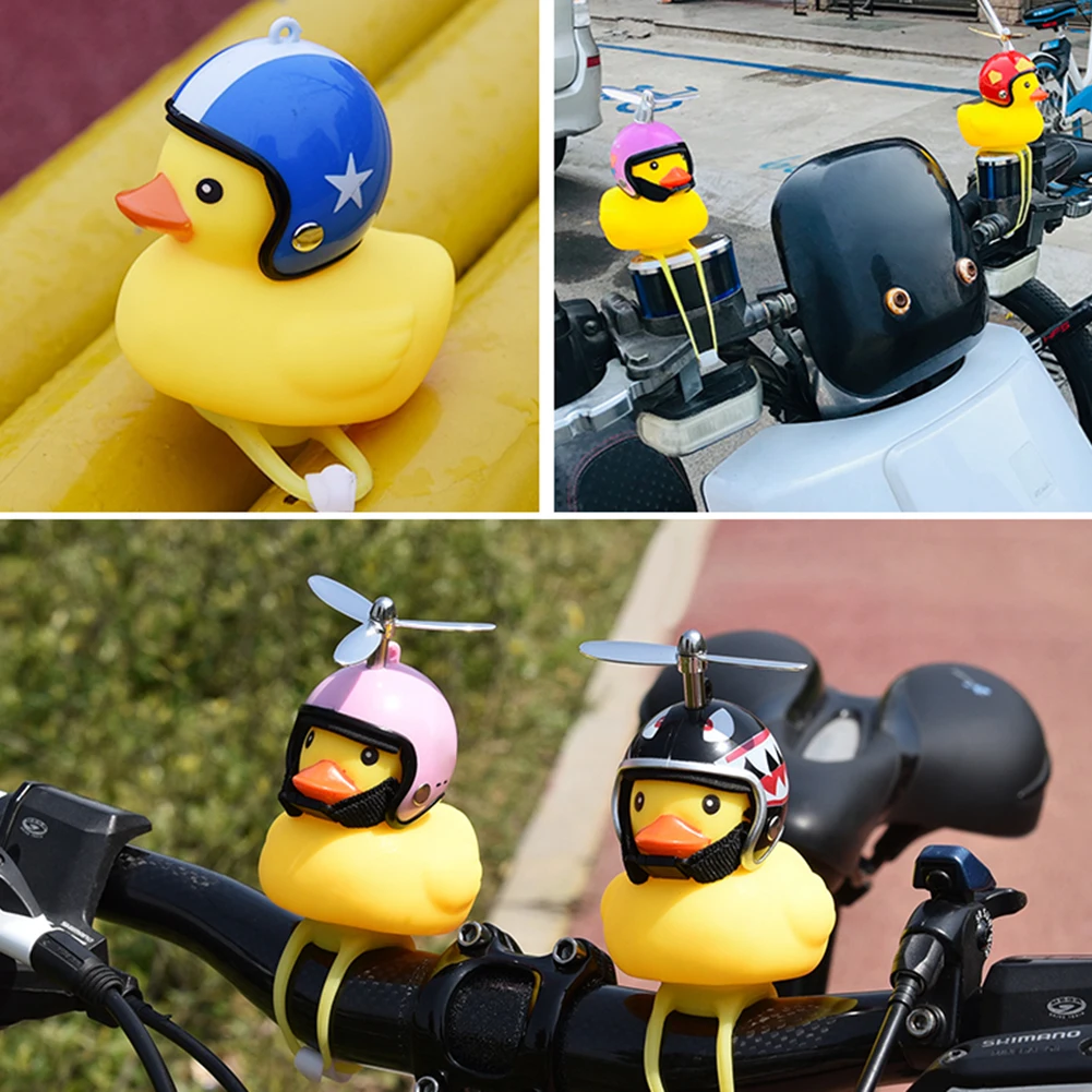 DIY Bicycle Light Bike Horn Bell Duck Front Lights Tail Handlebar Head Lamp Kids Child Air Cycling Rubber Warning Siren 5X10 cm