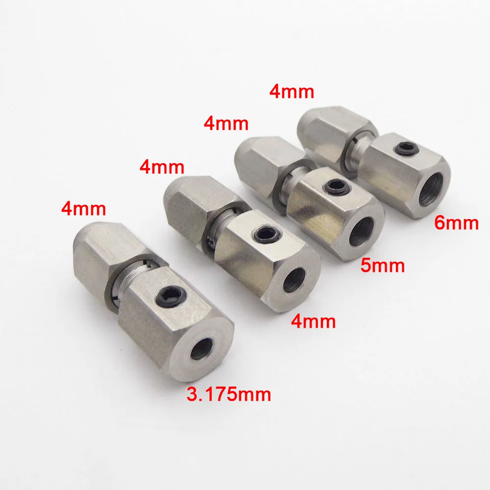 1PC 4mm Flexible Drive Shaft Cable Coupling Coupler Joint Connector for 3.175mm 4mm 5mm 6mm Shaft Motor RC Boat Monoboat Marine