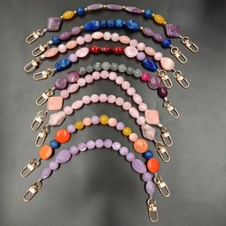 1Pc New Colorful Acrylic Handbag Strap Handle Bead Replaceable Resin Stone Wristlet Purse Bag Belt DIY Bag Parts Accessories