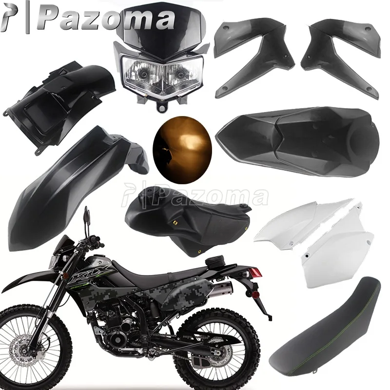 

Motorcycle Fairing Cowl Body Kit For Kawasaki KLX250 KLX250S D-Tracker X 250 KLX250SF Headlight Tank Seat Fenders Side Covers