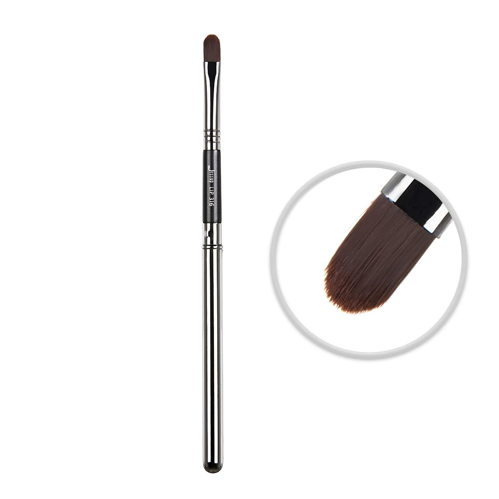 Jessup Precise Single Makeup Professional Brush Accuracy Lip Line Fiber Hair Wood handle Pearlescent Matte Beauty Cosmetic Tool