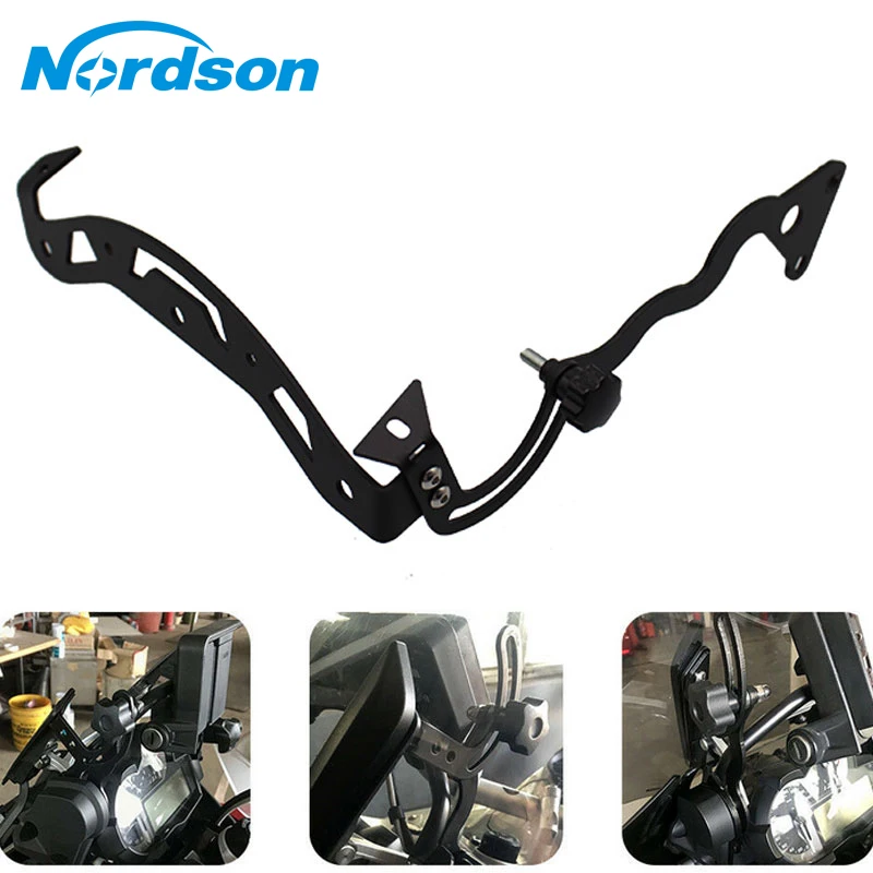 

Nordson Motorcycle Windshield Brackets Steel Motorcycle Windscreen Mounting Clamps Holder Clip On for BMW R1200GS R1250GS LC ADV