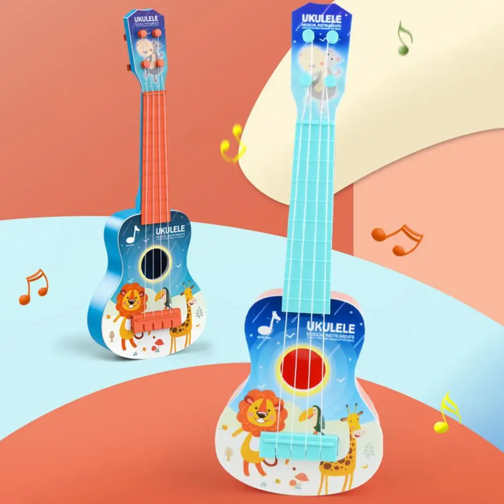 Mini Children Guitar Vibrant Color Kids Ukulele with Tuning Gears  Kids Ukulele Useful User-friendly Mini Children Guitar