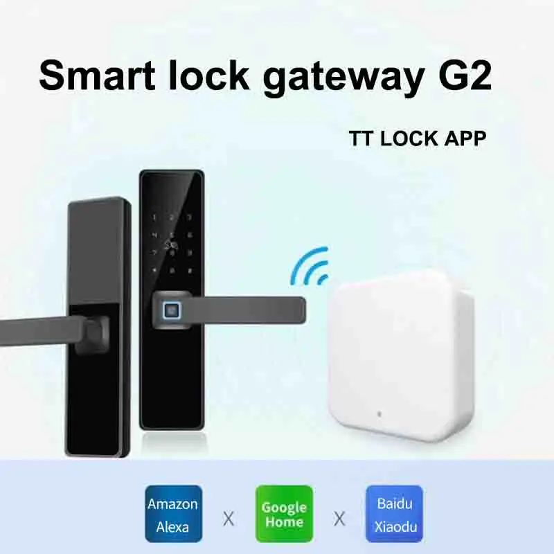 NEW TTlock Bluetooth Gateway G2 Fingerprint lock Password Smart door lock Home bridge Work With Alexa Google home TT lock APP