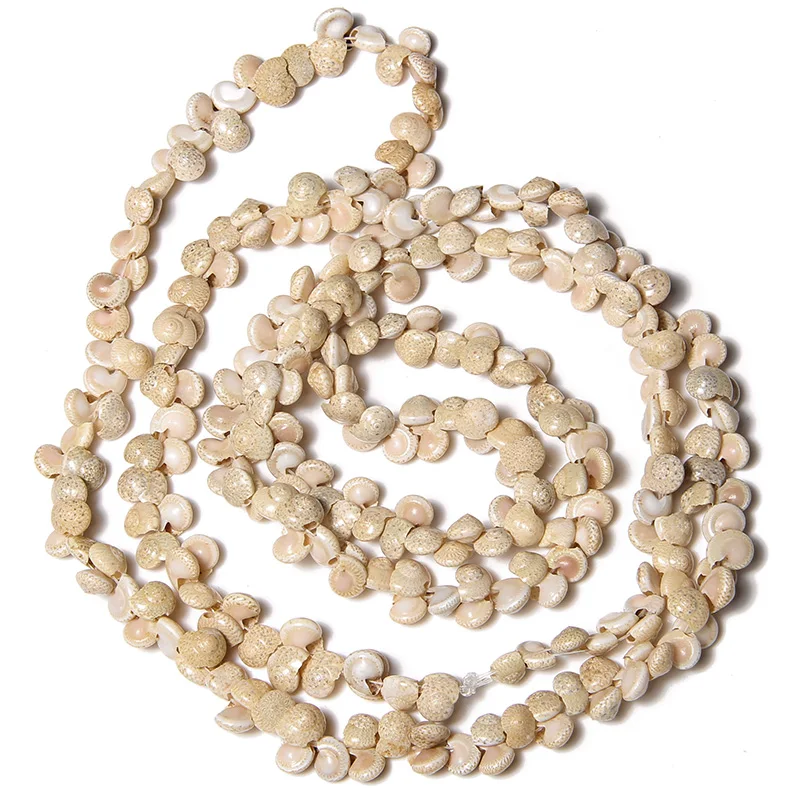 Perline conchiglia naturale Cowrie forma di lumaca conchiglia conchiglia fascino spirale conchiglia s filo per gioielli che fanno accessori fai da te 15