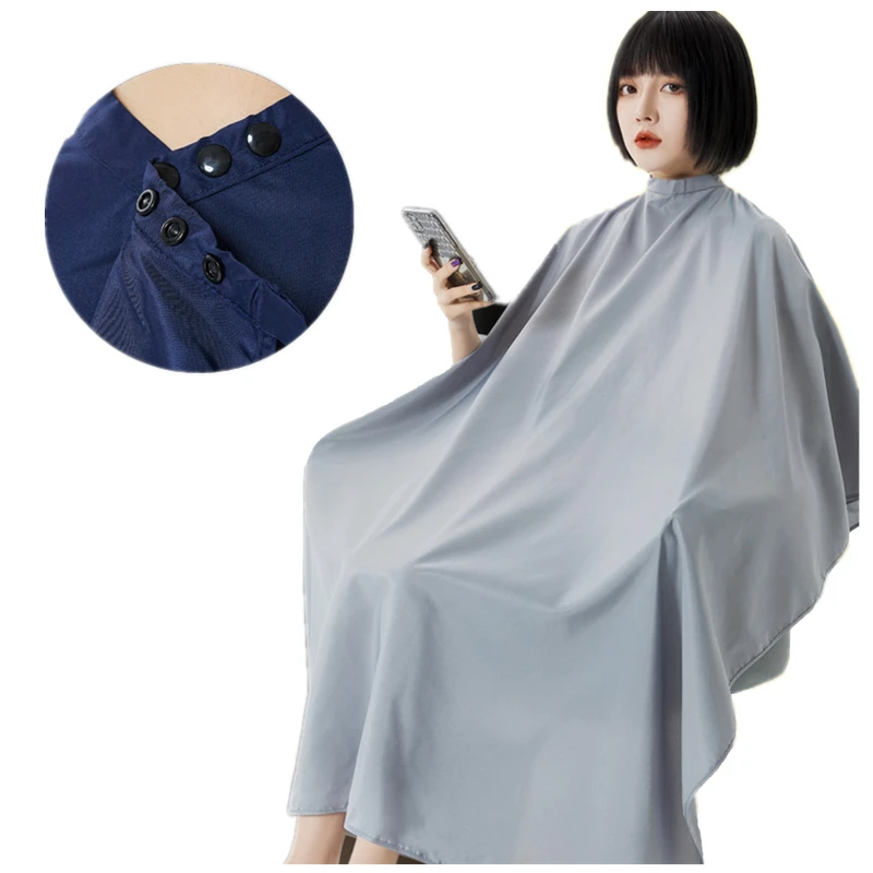 Salon Profession Hair Stylist Haircut Shawl Hairdresser Cutting Hair Anti-Static Non-Stick Hair  Apron Barber Shop Button Cape