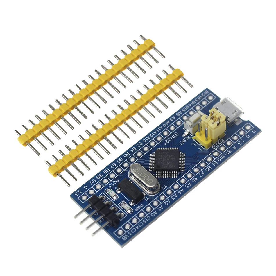 STM32F103C8T6 ARM STM32 Minimum System Development Board Module  + 1 Pcs Random Color ST-Link V2 Mini STM8 Simulator Download