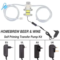 Homebrew Beer & Wine Self Priming Transfer Pump Kit Food Grade Silicone Hose Carboy Plastic Fermenter  Racking Pump