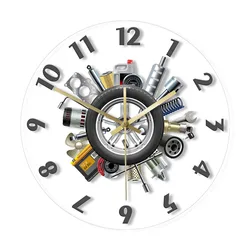 Car Tools Pimp Your Ride Garage Wall Clock Modern Car Service Mechanic Non ticking Wall Clock Man Cave Decor Auto Gift For Man
