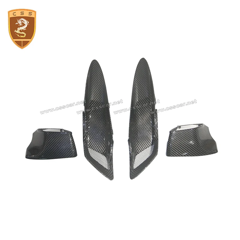 4Pcs Real Carbon Fiber Air Vents For McLaren 720s rear air inlet High Quality dry carbon fiber replacement style 00623