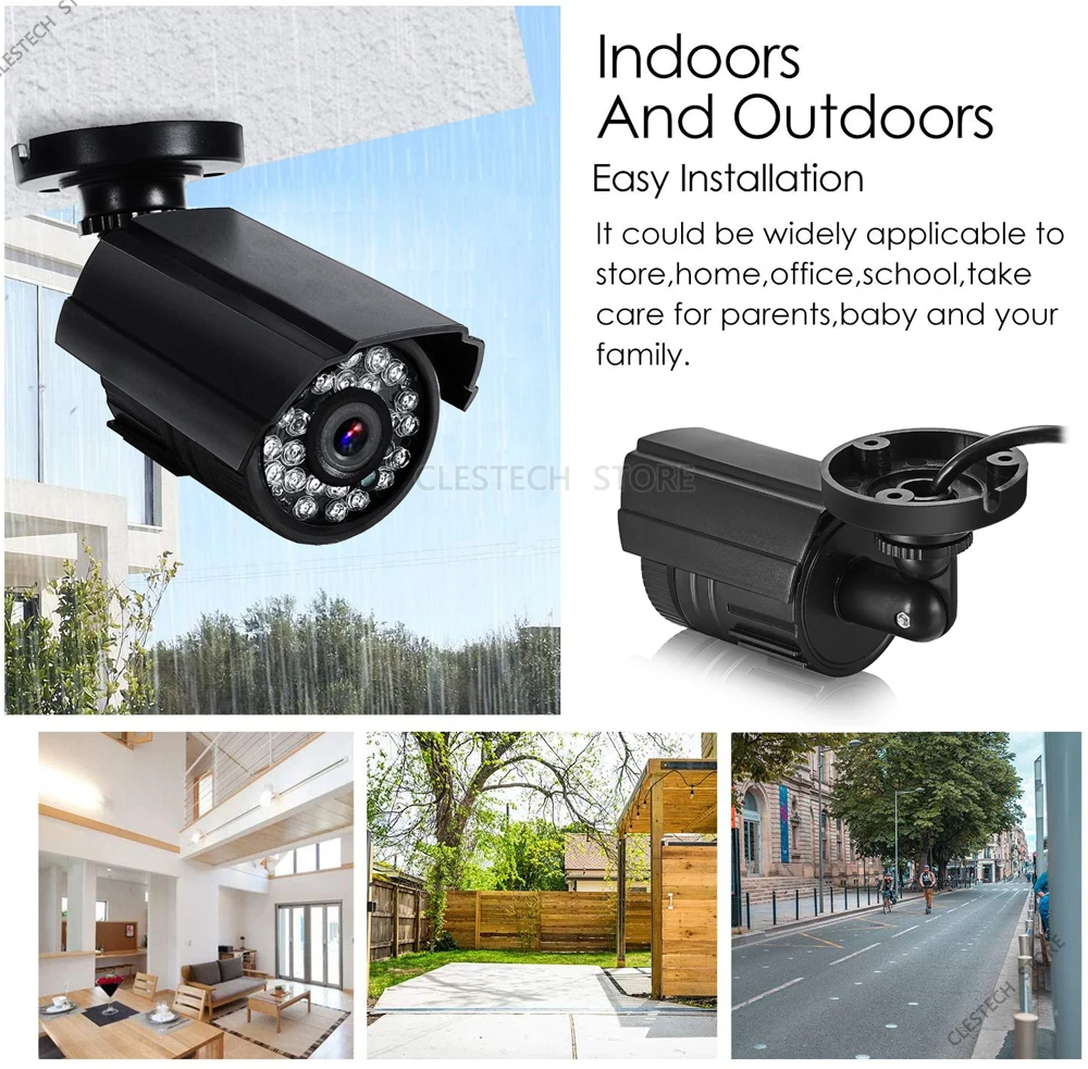 5000TVL CCTV AHD Mini Camera 5MP 4MP 1920*1080P FULL Digital Analog HD Outdoor Waterproof IP66 IR Day Night Vision Have Bullet