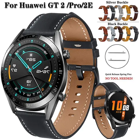 8 best sales läderarmband till Huawei Watch GT2 Pro - №6