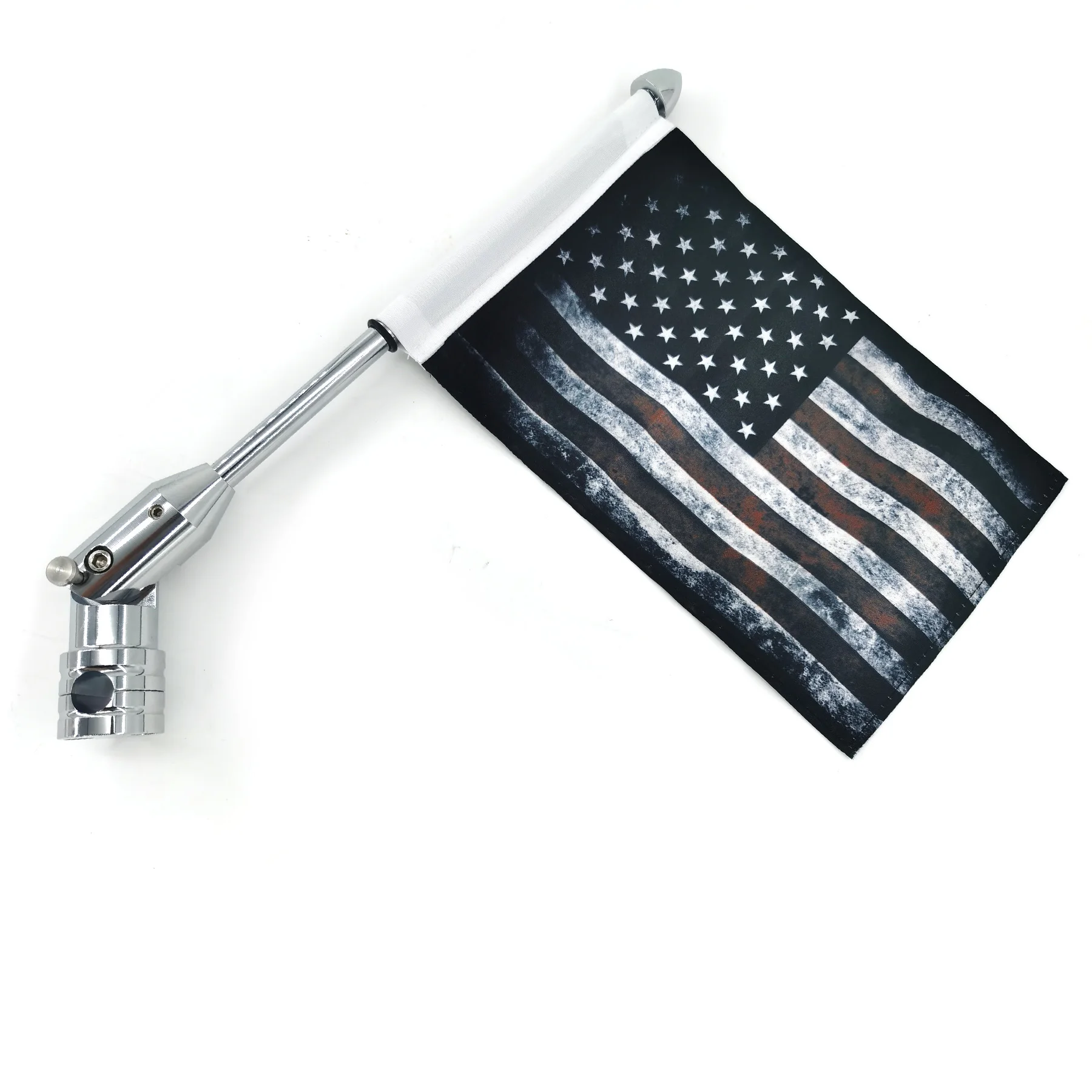 Foldable Universal Motorcycle Flag Pole Mount USA Flag for Harley Yamaha Honda