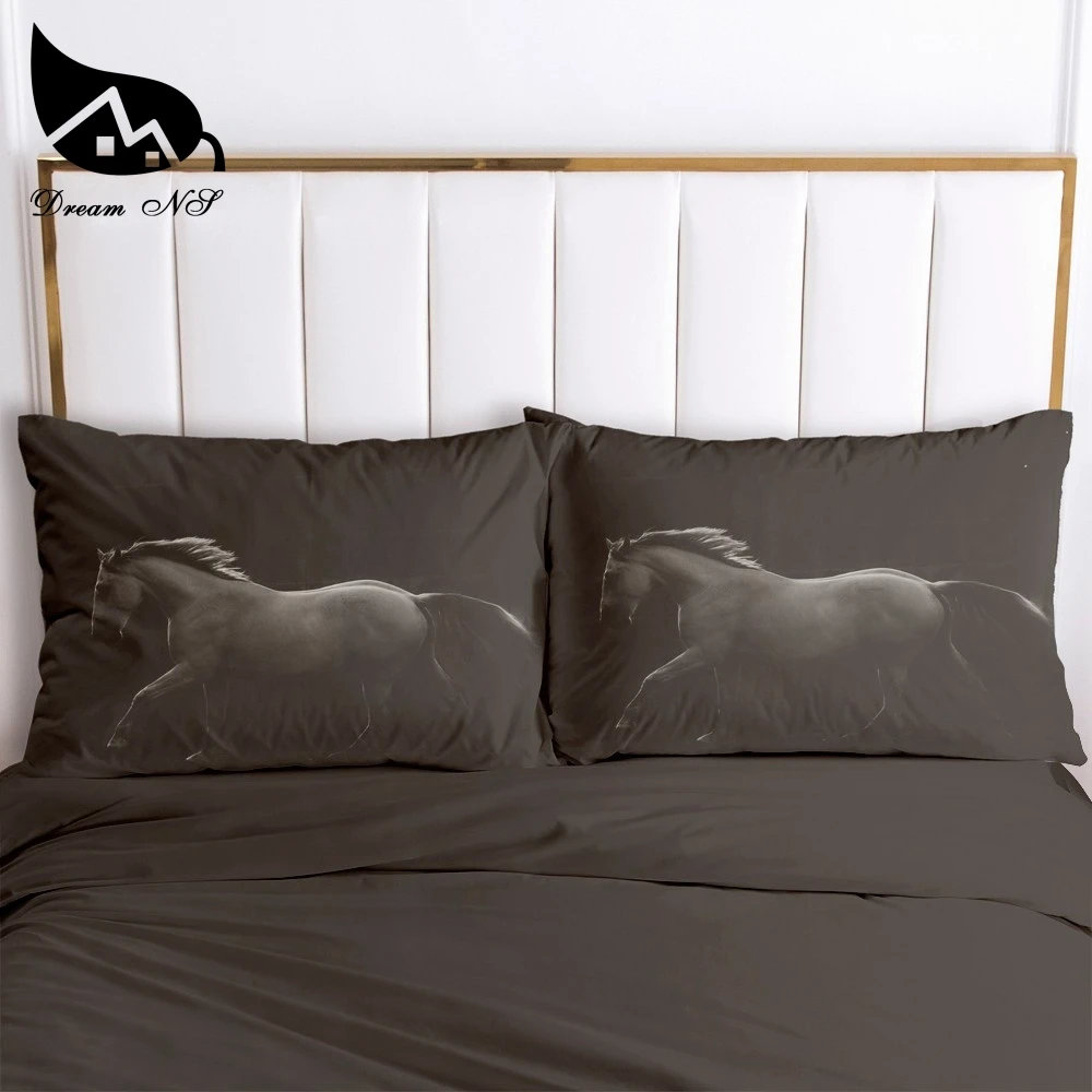 Dream NS 50x75 / 51x91 / 70x70cm Animal Cushion Cover Running Horse Pillow Cover Decoration Home Sofa Car Pillowcase