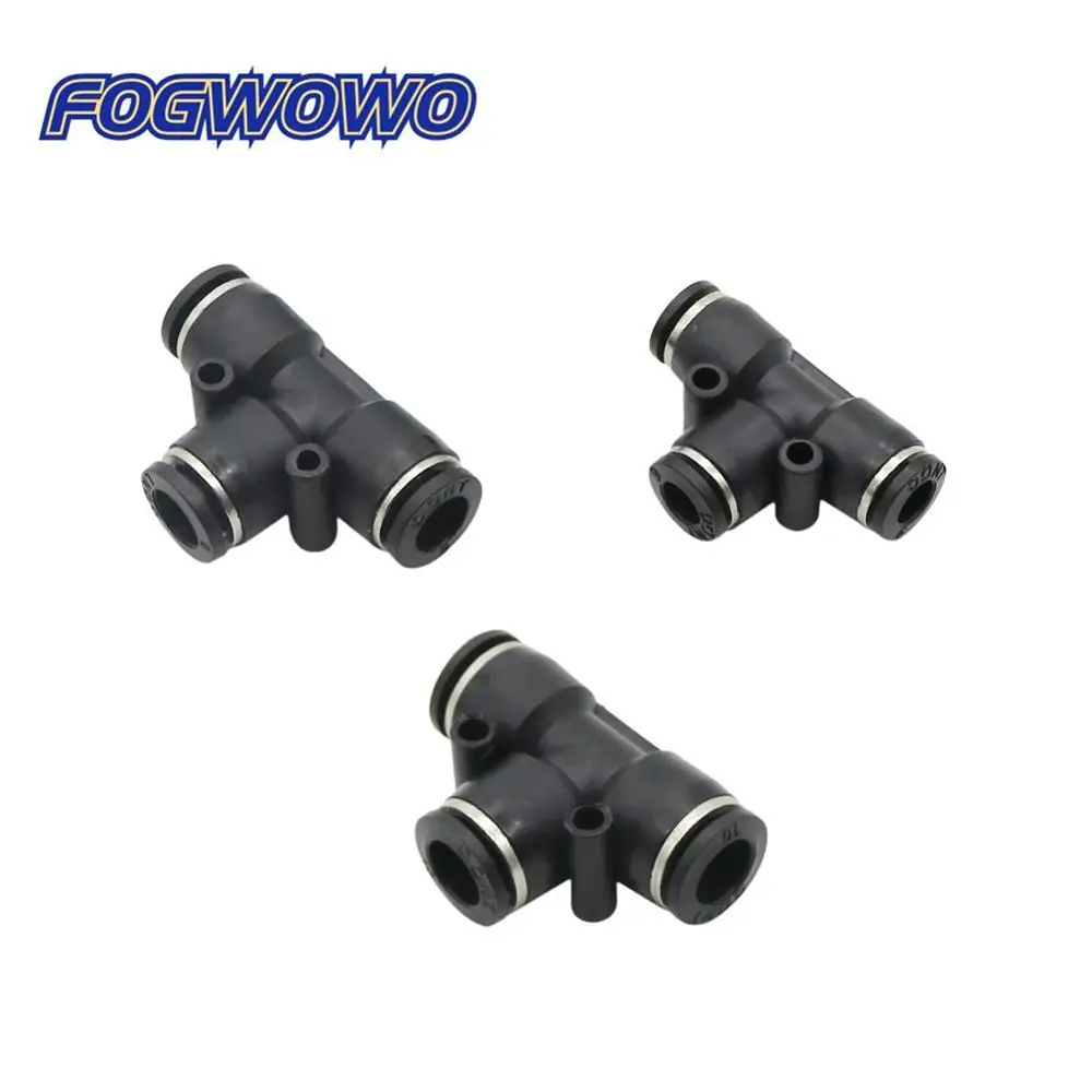 Plastic Reducer Tee Sliding Lock Quick Connector Greenhouse Garden Water Irrigation Connector Atomizing Pneumatic Connector 5pcs