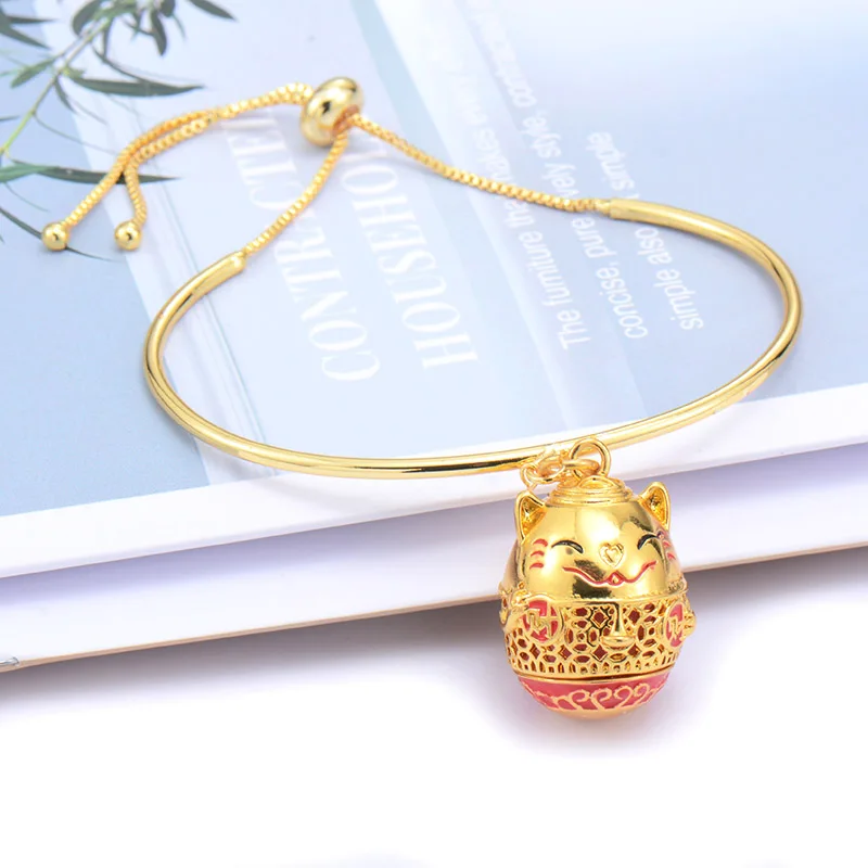 New Golden Aromatherapy Bracelets Oil painting locket Bracelet Adjustable Perfume Aroma Essential Oil Diffuser Bracelet bangle