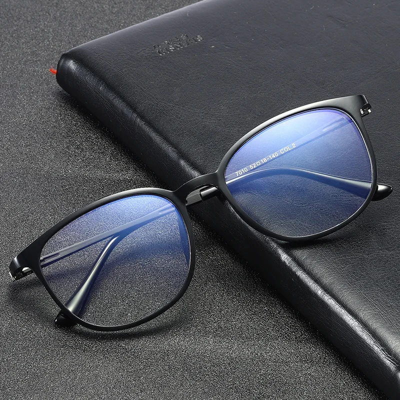 Cross anti blue light plastic steel glasses memory plastic steel glasses frame can be matched with near-sighted glasses frame