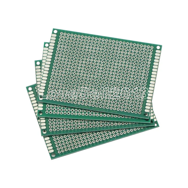 5pcs NEW 6x8cm Double side Protoboard Circuit Tinned Universal DIY Prototype PCB Board