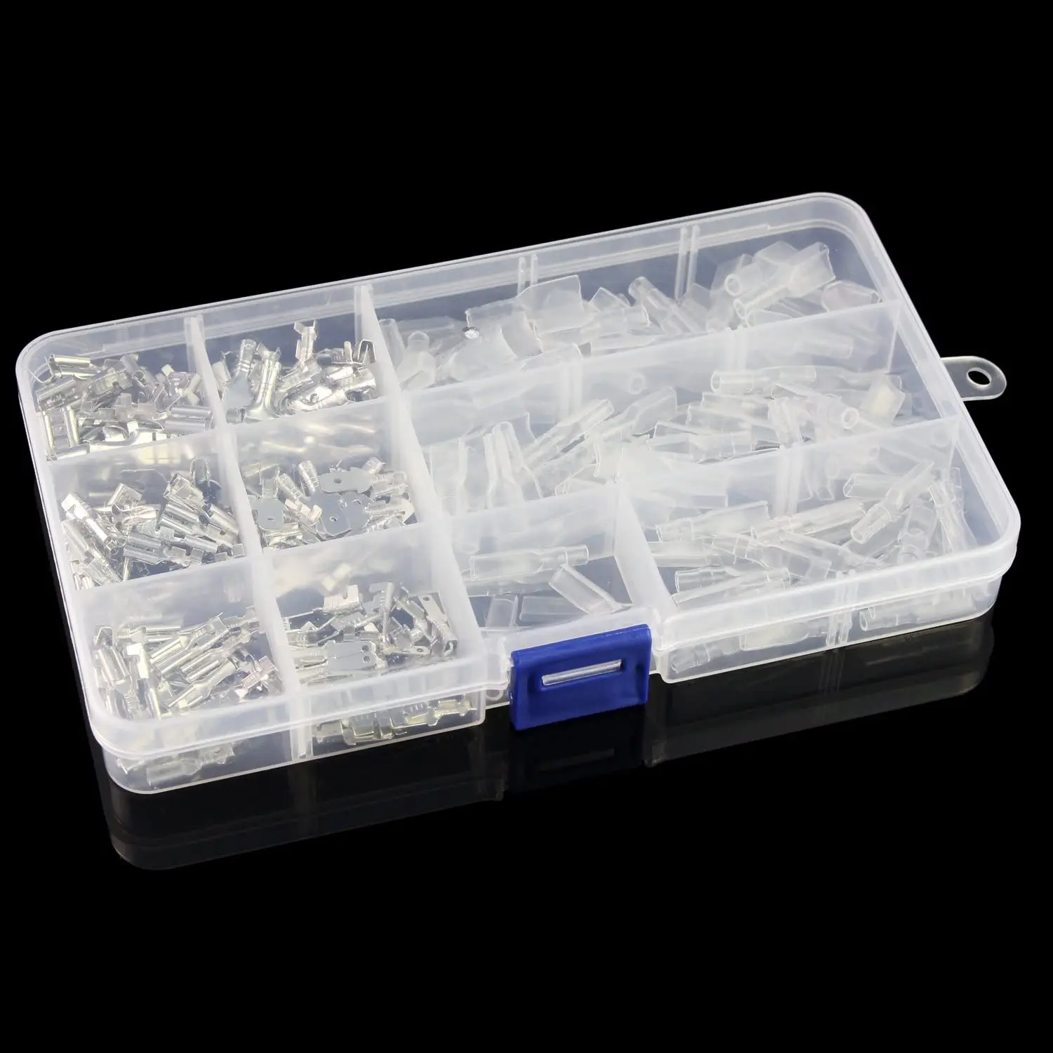 270pcs Female Male Flat Plug Crimp Terminals Cable Lugs 2.8mm 4.8mm 6.3mm Set U1 For Electrical Wire Connecting Tools Parts