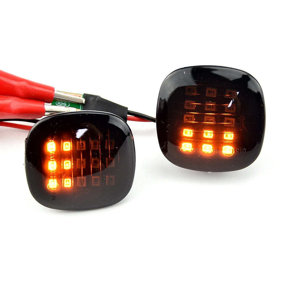 2X Dynamic LED Side Marker Turn Signal Light Indicator For Skoda Fabia Octavia Superb Roomster SEAT Cordoba Ibiza AUDI A3 A4