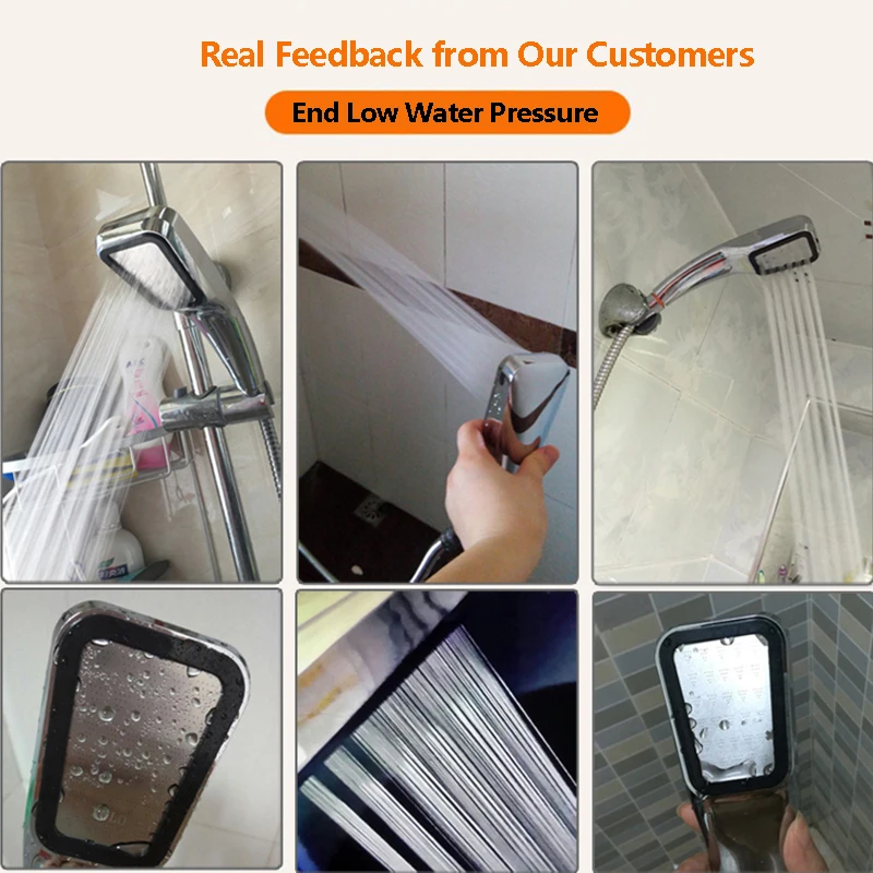 Zhang Ji New Thick high pressure 300 Holes Shower Head Upgraded Nozzle saving water Handheld showerhead Durable high quality