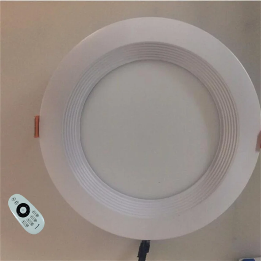 

Free Shipping High lumen aluminum+PC LED downlight,Remote control light color&dimming, lamp+LED driver+remote controller