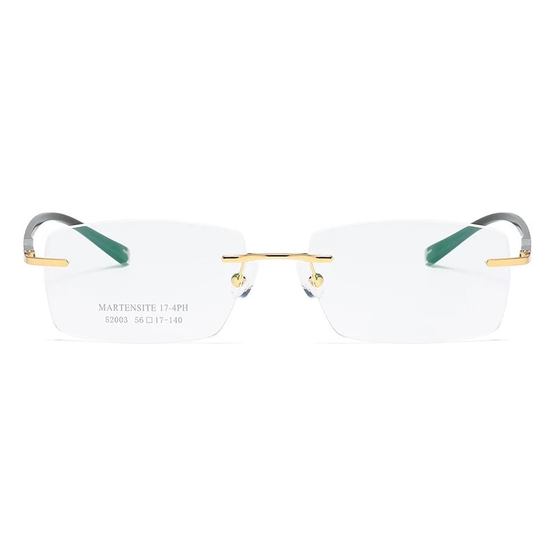 ZIROSAT 52003 Men Alloy Titanium Rimless Glasses Frame Male Square Ultralight Man Frameless Myopia Optical Frames Eyewear - Image 5