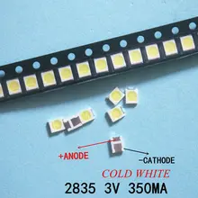 100 LED Beads 3528 2835 1210 White for LCD TV Backlight TKDMR #3