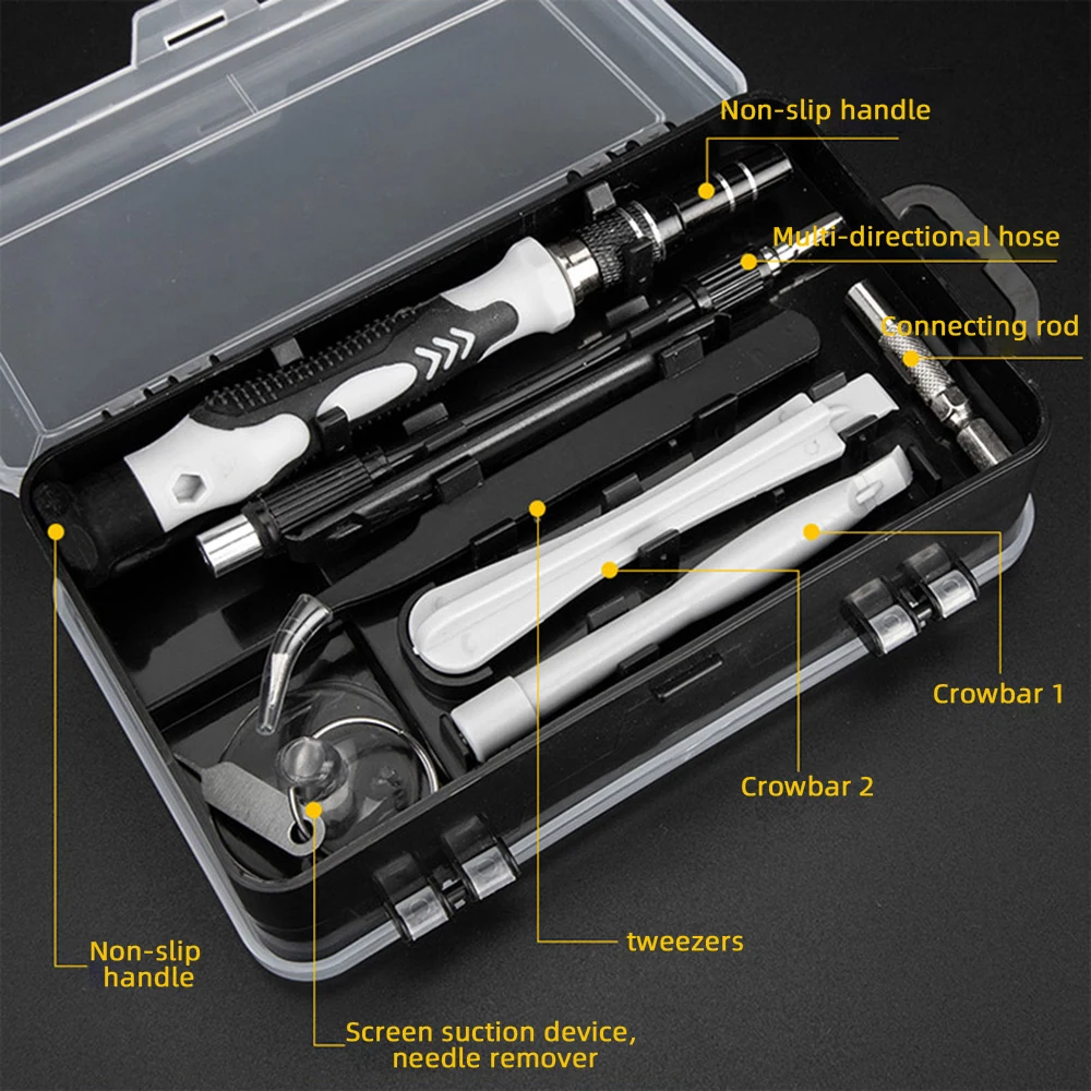 Computer Repair Kit,115 in 1 Magnetic Laptop Screwdriver Kit, Precision Screwdriver Set, Small Impact Screw Driver Set with Case