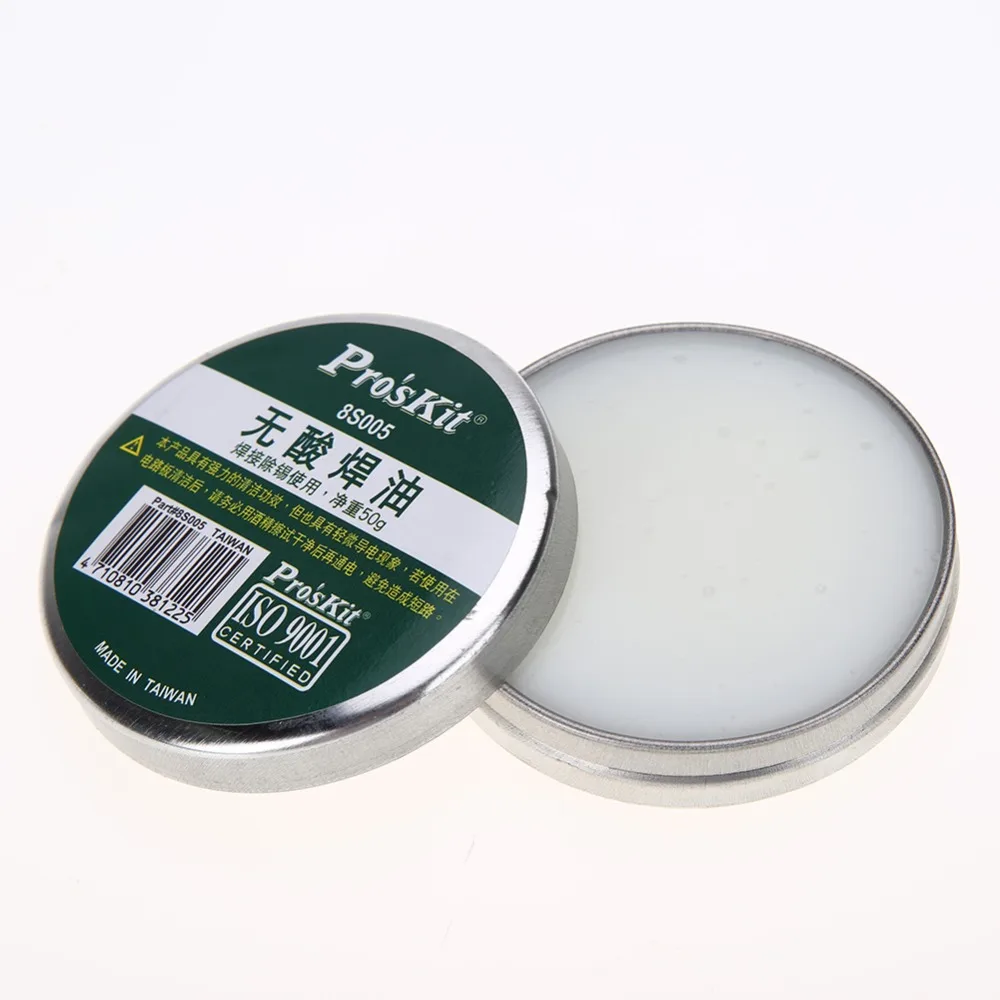 Pro\'sKit 8S005 50g Soldering Paste Acid-free Soldering Oil Solder Paste Flux for Welding and Desoldering Soldering Tool Parts