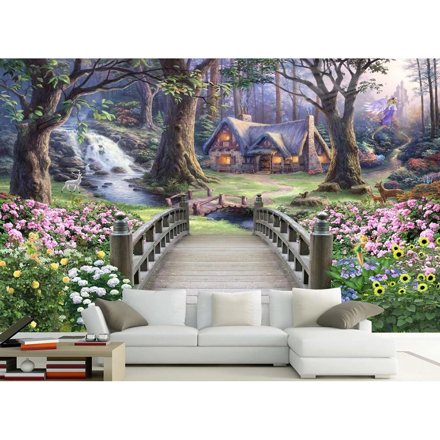 DIY Diamond Painting Landscapes Garden hut Full Drill Cross Stitch Kits Lodge Diamonds Embroidery Handcraft Holiday gift