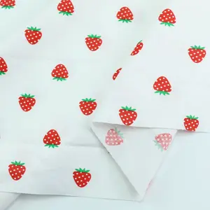Bedruckte Erdbeerfrucht der Cartoon Frucht, gepolsterte Steppdecke, gepolsterte Kleidung, Babybett, Schlaganfalltuch, 160 x 50 cm 12 Hauptverkaufs Strawberry Stoff - №4