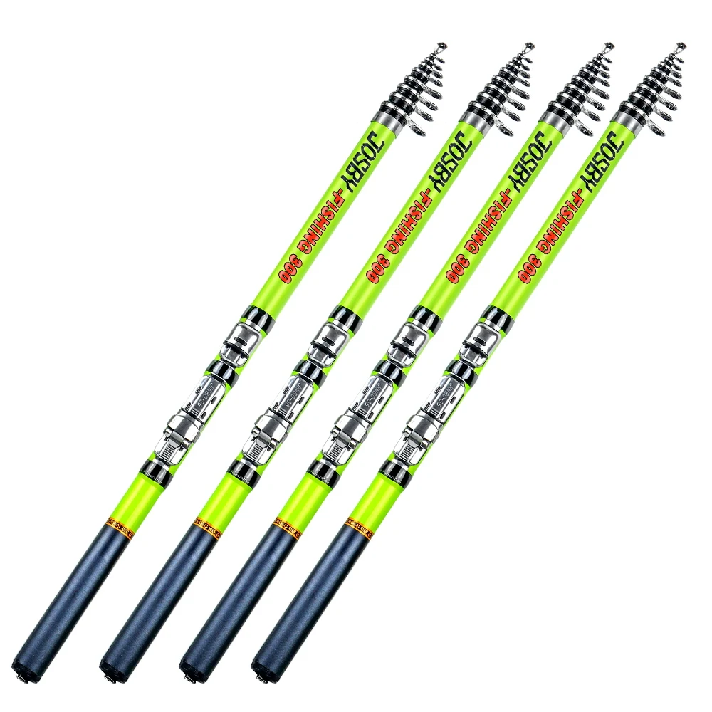 

JOSBY Carbon Fiber Fishing Rod Telescopic Spinning Pesca Rock Ultra Light 3M 2.7M 2.4M 2.1M 1.8M 1.5M Mini