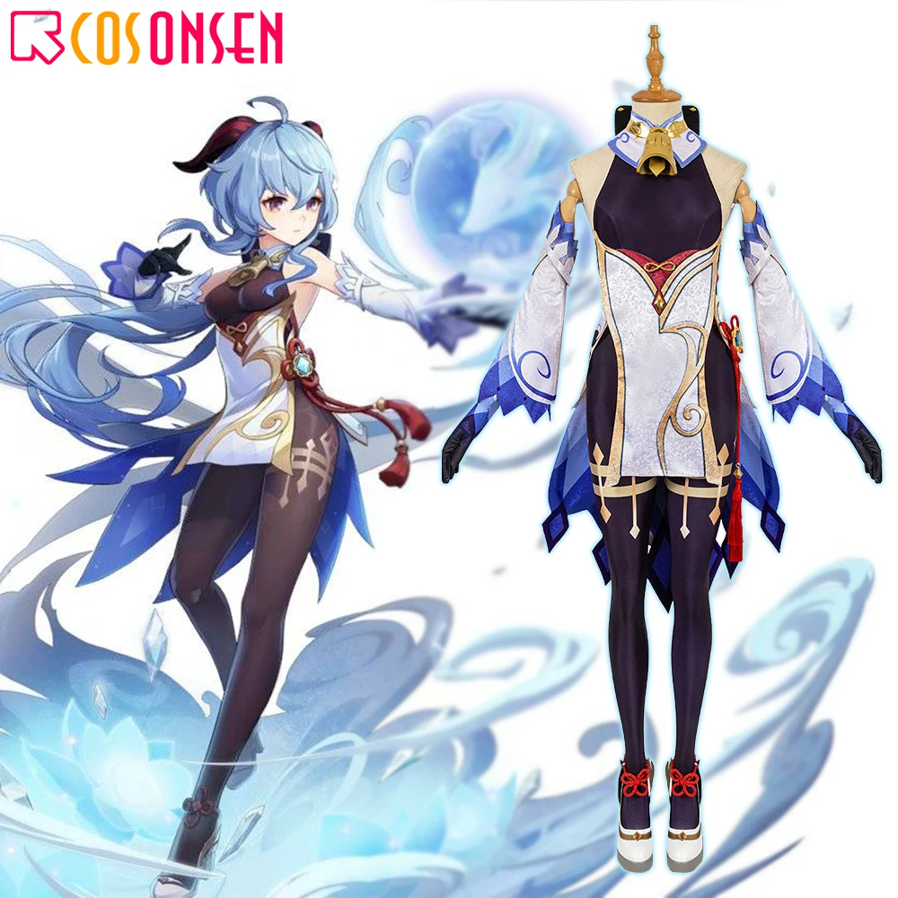 

Genshin Impact Ganyu Cosplay Costume Sweet Rain Fancy Outfit Adult Halloween Full Set COSPLAYONSEN