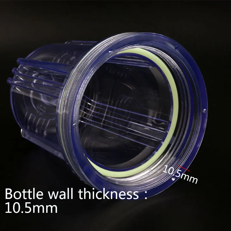 5 Inch Transparent Filter Bottle 1/4\'\' Thread 12MM Water Purifier Filter Flask Element 5’‘ Water Fountain Purifier Cartridge